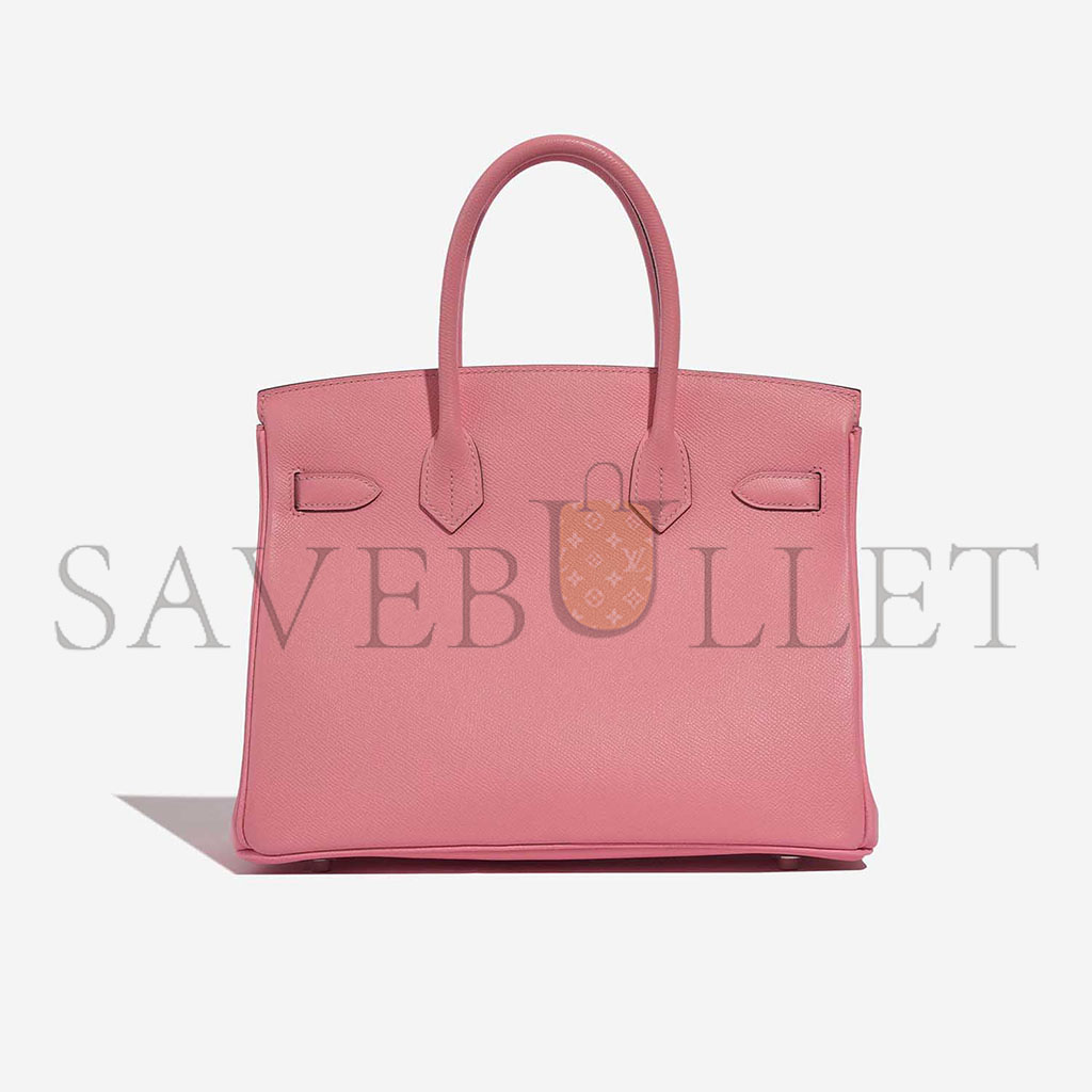 HERMÈS MASTER BIRKIN 30 ESPOM LIPSTICK POWDER SILVER BUCKLE BAG H028369CC36 (30*23*15cm)